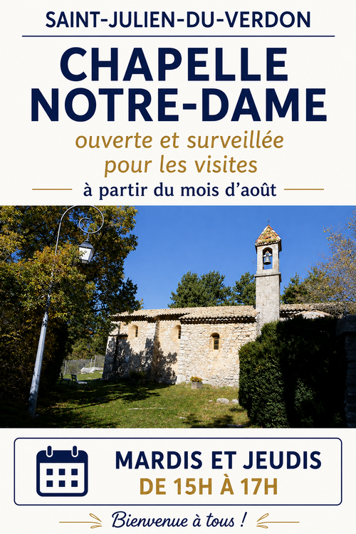 Affiche visites chapelle ND 2